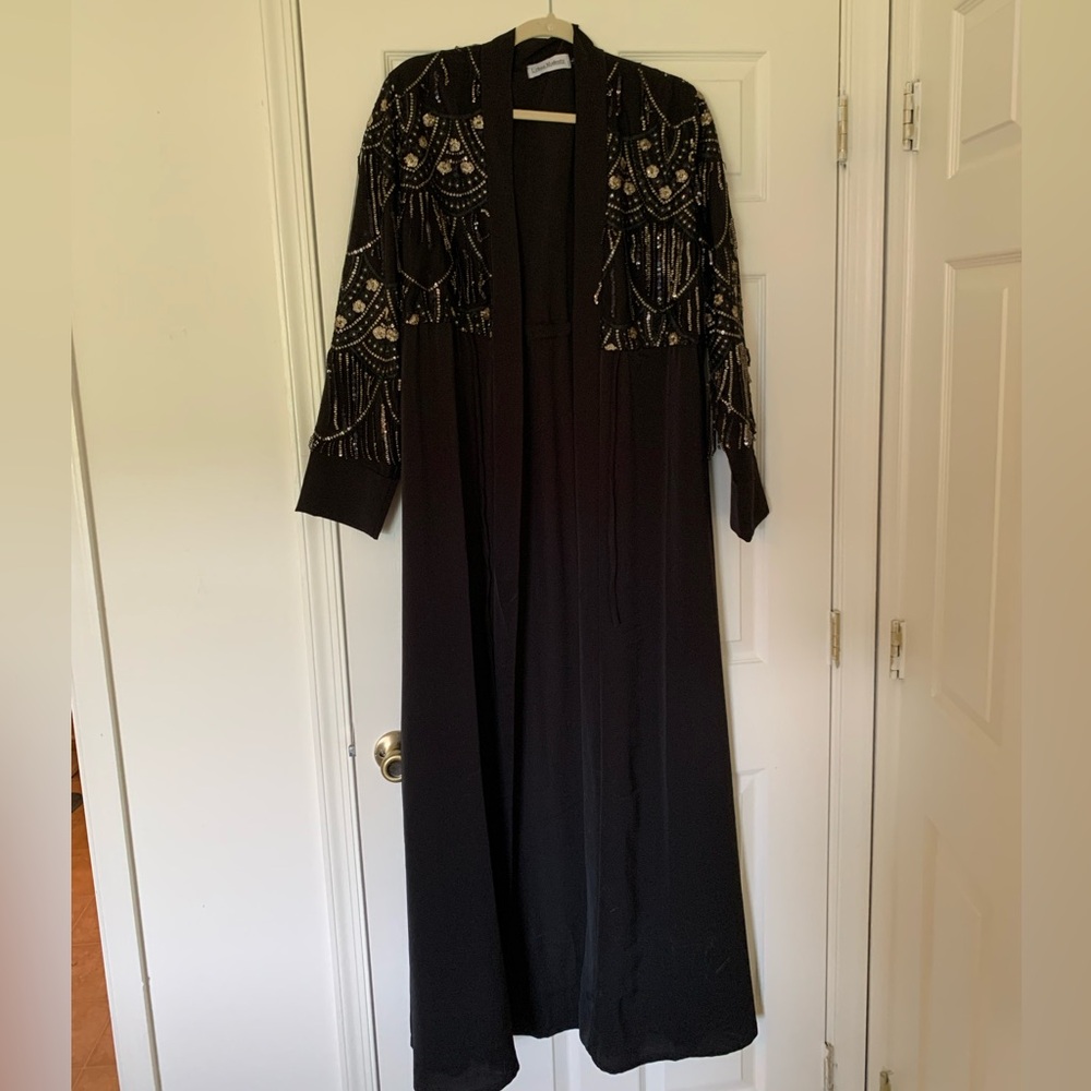 Open Sequin Abaya